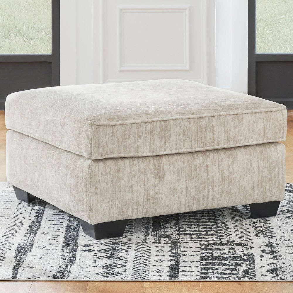 Ashley Lonoke Oversized Ottoman in Parchment, , large