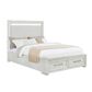 Sasha Lee 4-Piece Queen Storage Bedroom Set in Brushed White, , large