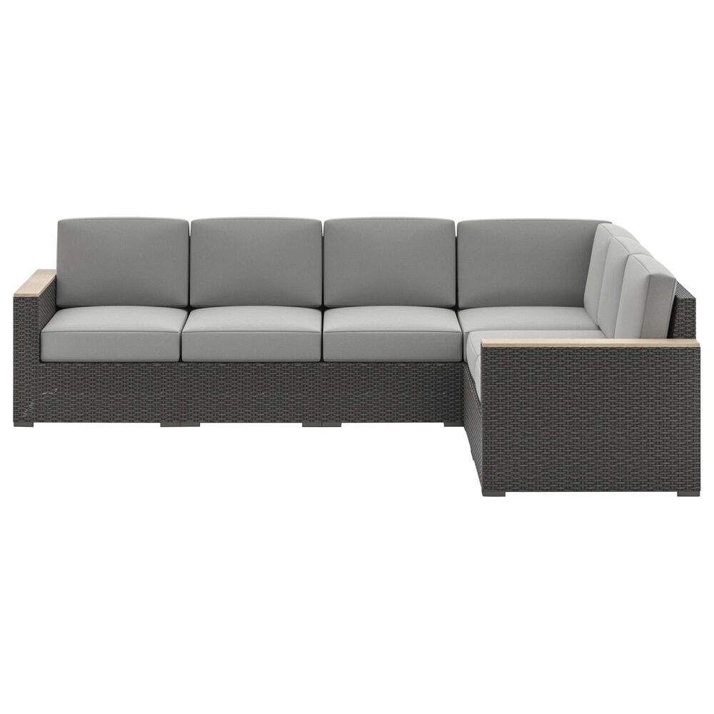 Homestyles Boca Raton Patio Sectional in Brown, , large