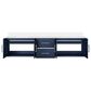 Lexora Home Geneva 80" Double Bathroom Vanity in Navy Blue with 2 cm White Quartz Top and Rectangular Sinks, , large