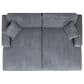 Jennifer Taylor Home Goliath Oversized Double Chaise Lounge Sofa Bed in Carbon Gray, , large