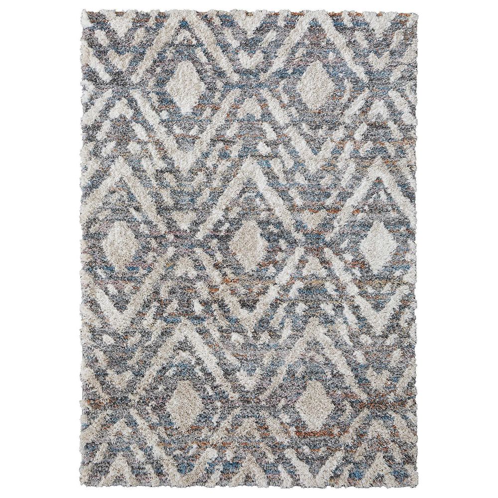 Feizy Mynka 5" x 8" Multicolor and Gray Area Rug, , large