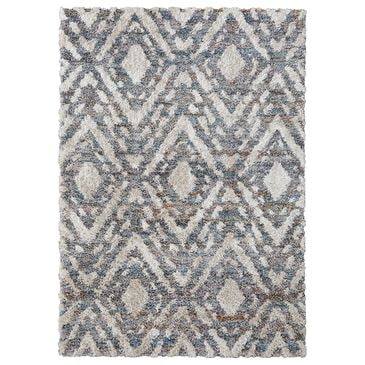 Feizy Mynka 5" x 8" Multicolor and Gray Area Rug, , large