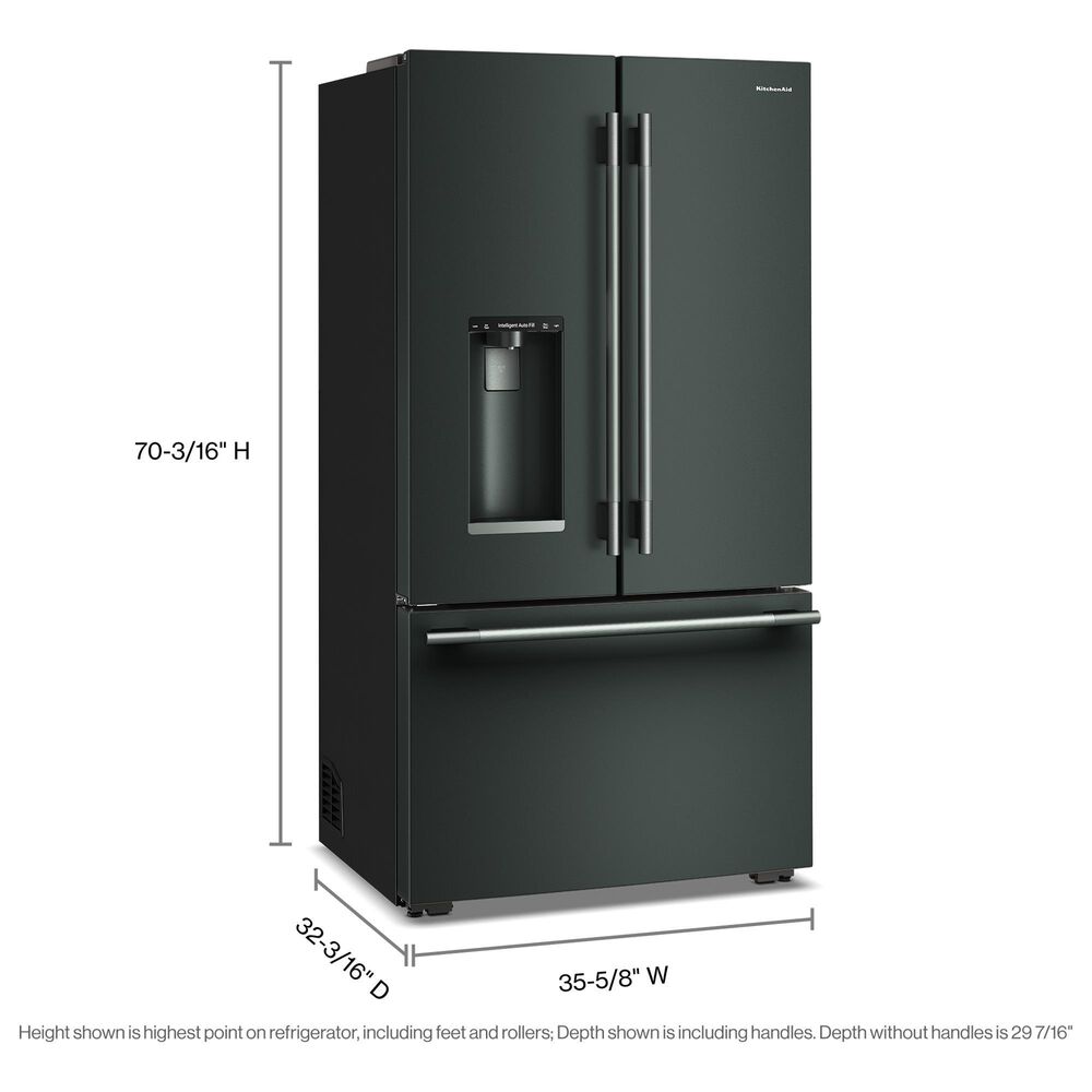 KitchenAid 23.1 Cu. Ft. Counter-Depth French Door Refrigerator in Juniper, , large