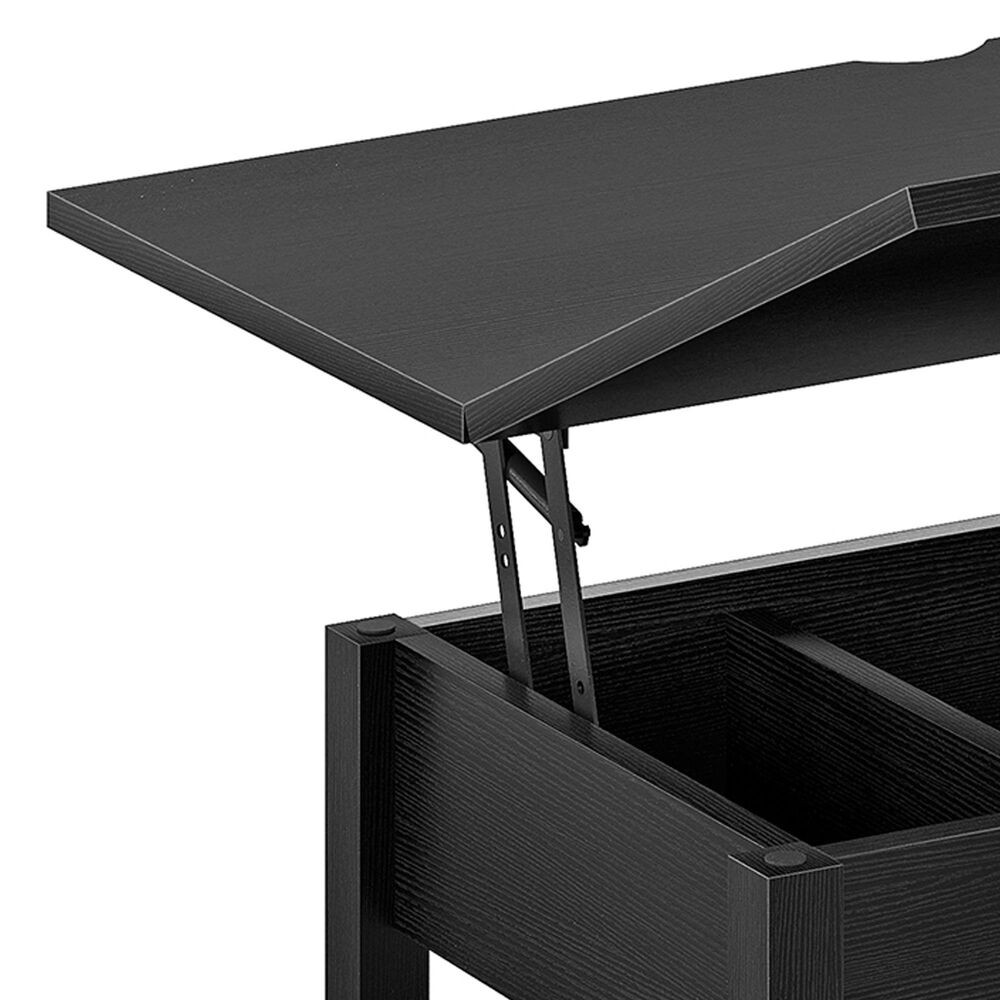 HOMLUX Lift Top Coffee Table in Black, , large