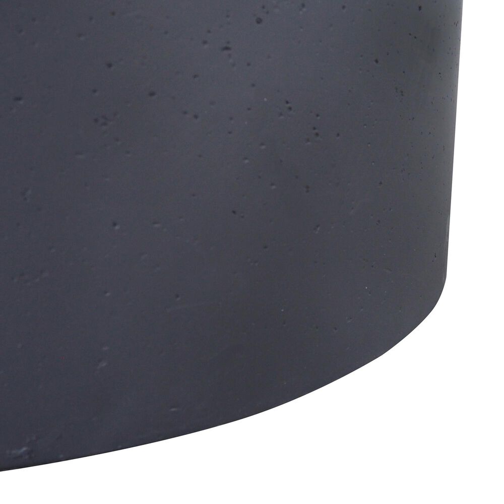 Hearth and Haven 31&quot; Round MgO Concrete Fire Pit in Dark Grey, , large