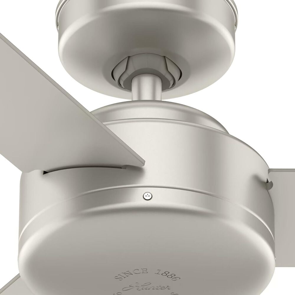 Hunter Presto 44&quot; Ceiling Fan in Matte Nickel, , large