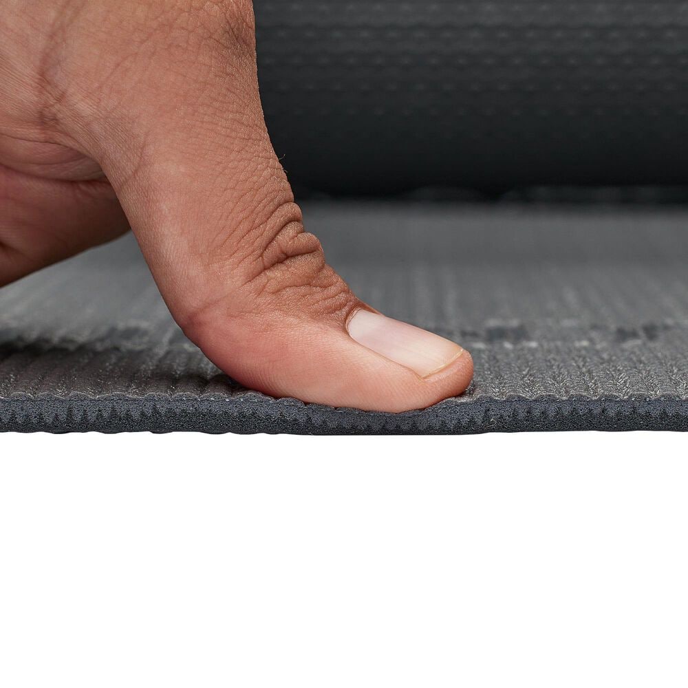 Sunny Health &amp; Fitness Anti-Slip Dual Color Exercise Yoga Mat in Grey, , large