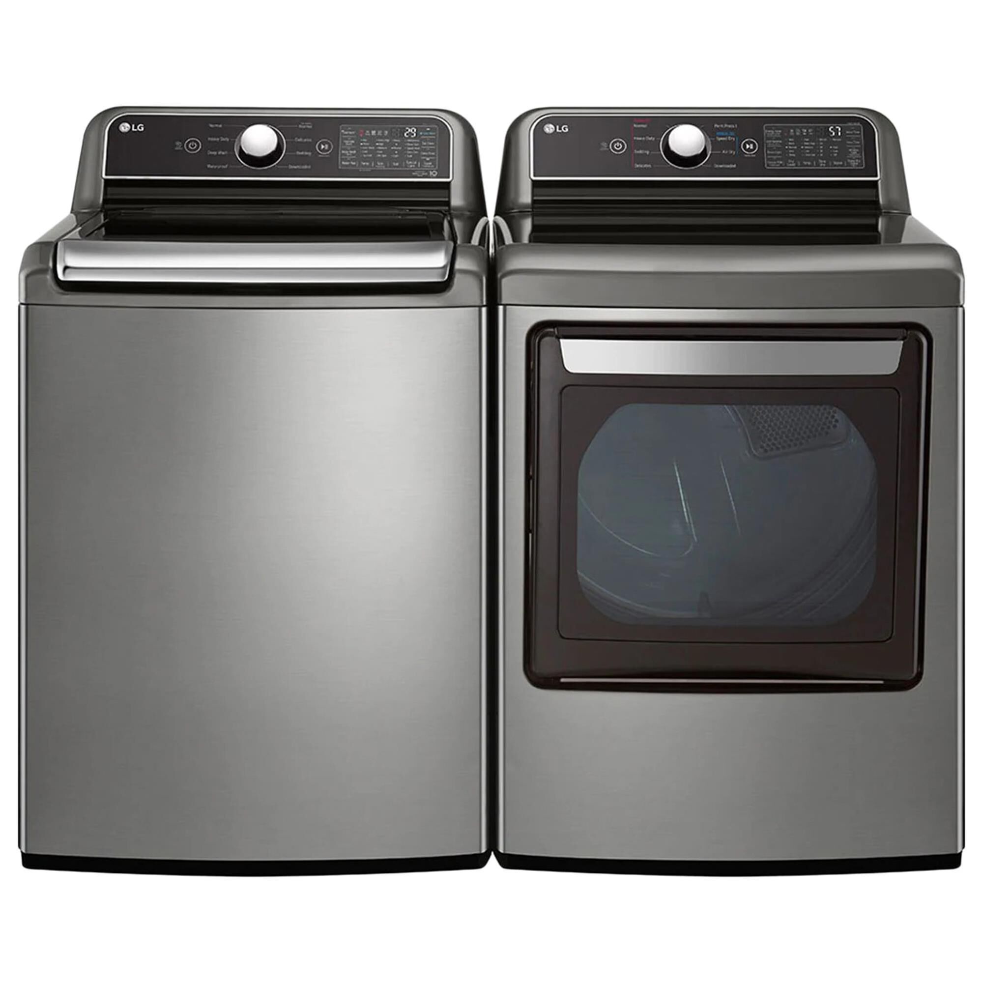 LG 5.3 Cu. Ft. Top Load Washer and 7.3 Cu. Ft. Electric Dryer