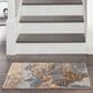 Nourison Silk Shadows 2" x 3" Beige and Blue Area Rug, , large