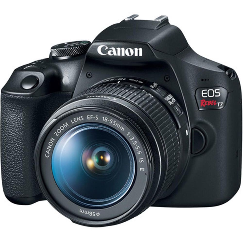 Canon EOS Rebel T7 DSLR Camera with 18-55mm Lens in Black, , large