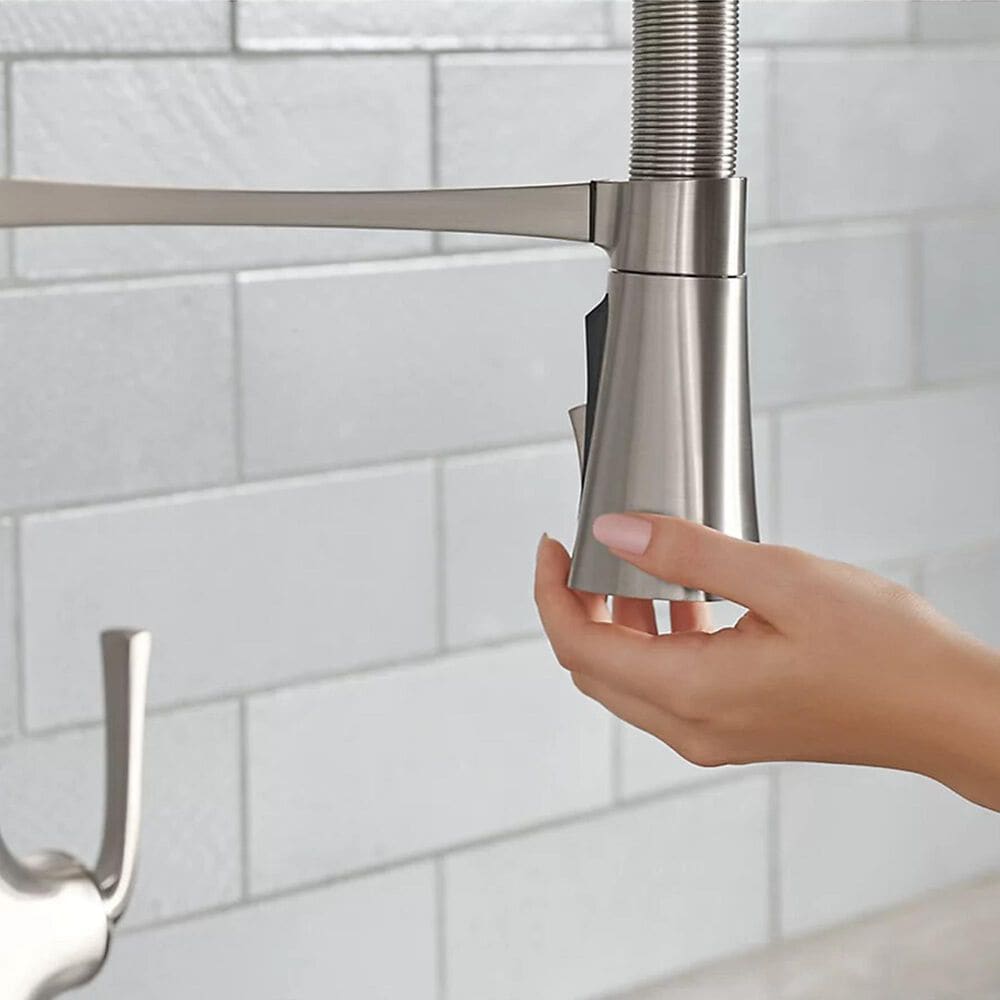 Kohler Graze Semi-Professional Pull-Down Kitchen Sink Faucet in Vibrant Stainless, , large