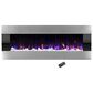 Timberlake Northwest 54" Fire Ice Wall Mount Electric Fireplace in Stainless Steel, , large