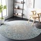 Safavieh Dream DRM412M 6"7" Round Blue and Grey Area Rug, , large