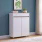 Global Movement Two-Door Shoe Cabinet in White, , large