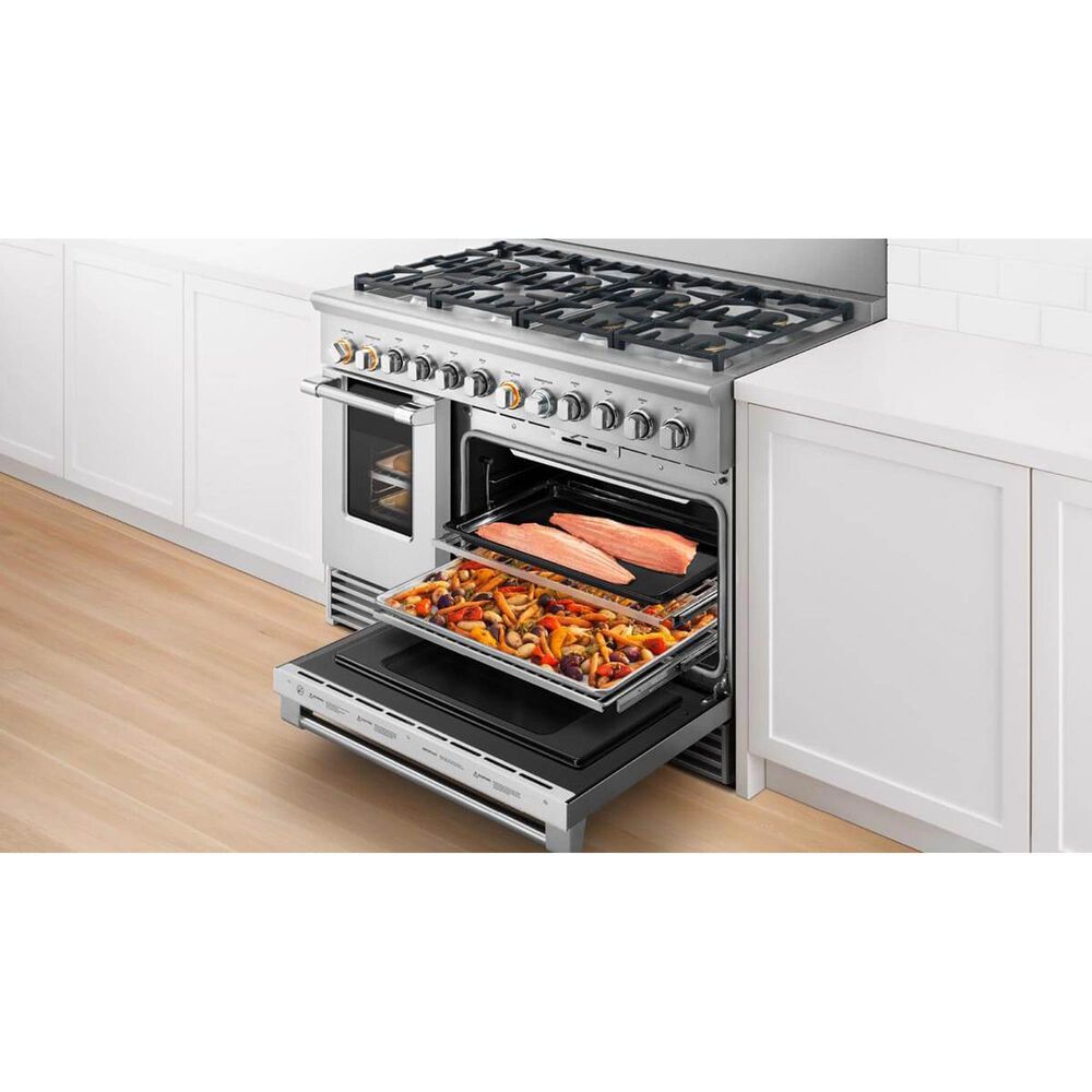 Fisher &amp; Paykel 48&quot; Freestanding Liquid Propan Gas Range with 5 Burners and Griddle in Stainless Steel, , large