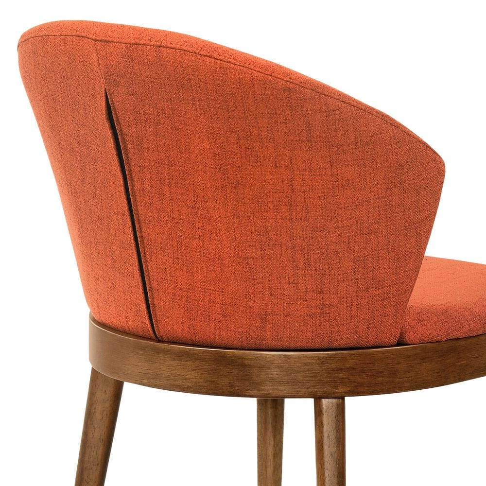 Blue River Westmont and Juno 5-Piece Dining Set with Orange Cushion in Walnut, , large