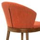 Blue River Westmont and Juno 5-Piece Dining Set with Orange Cushion in Walnut, , large