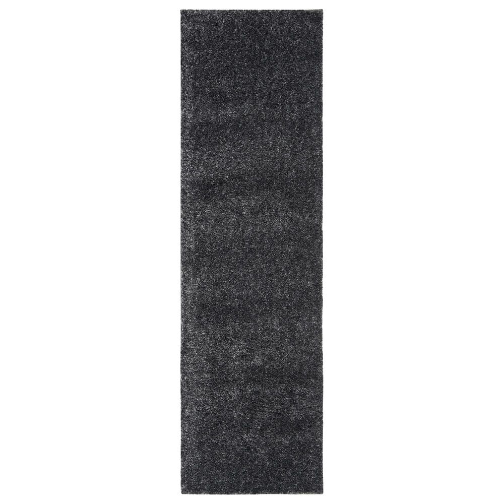 Safavieh August Shag AUG900H 2"3" x 6" Charcoal Runner, , large