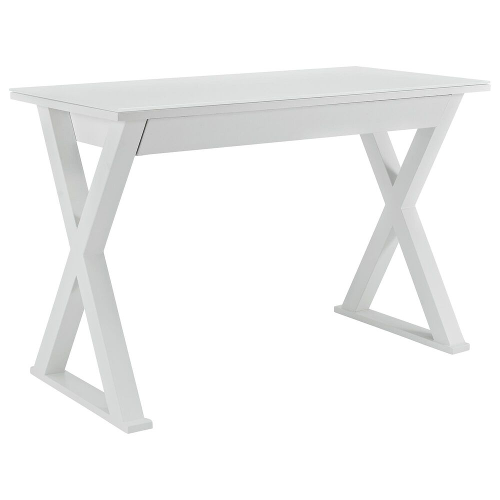 Walker Edison 48" Elite White Computer Desk, , large