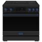 Thor Kitchen Gordon Ramsay 6 Cu. Ft. Professional Induction Range with Blue Handle Kit in Black, , large