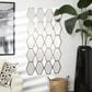 Maple and Jade Metal Geometric Wall Mirror with Diamond and Hexagon Shaped Mirrors in Gold, , large
