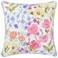 J. Queen New York Jules 18" Square Quilted Throw Pillow in Turquoise, , large