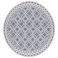Safavieh Martha Stewart Cyprus 6"7" Round Grey and Ivory Area Rug, , large