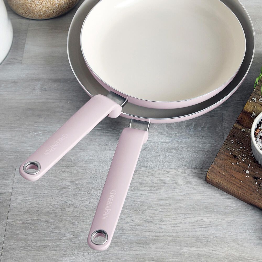 Green Pan Rio Advanced 2-Piece Frypan Set in Pink, , large