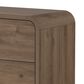 Crown Mark Nyomi King Panel Bed with Two Nightstands in Light Brown, , large