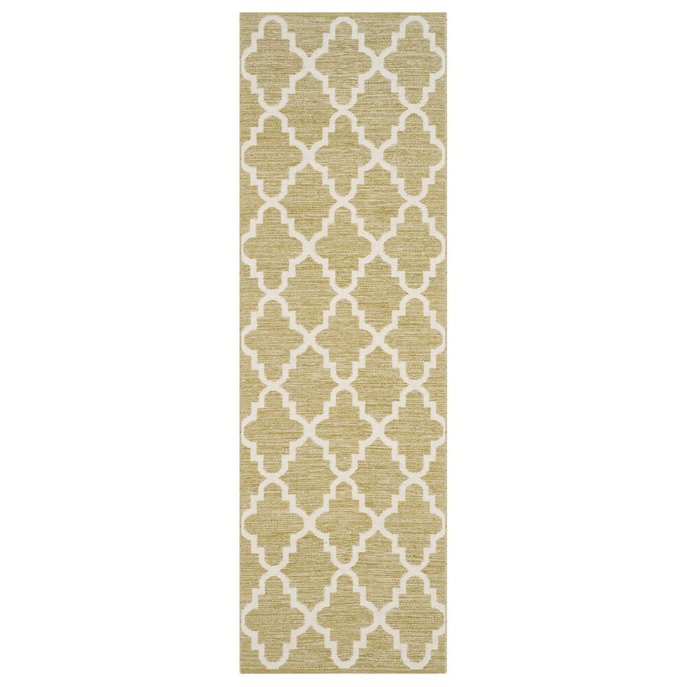 Safavieh Montauk 2'3" x 7' Green and Ivory Runner, , large