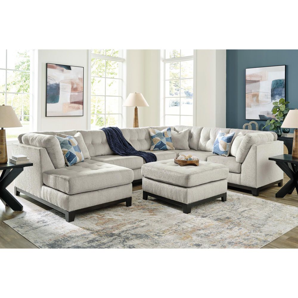 Ashley Maxon Place Oversized Accent Ottoman in Stone, , large