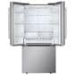LG 25.1 Cu. Ft. 3-Door French Door Refrigerator in Stainless Steel, , large