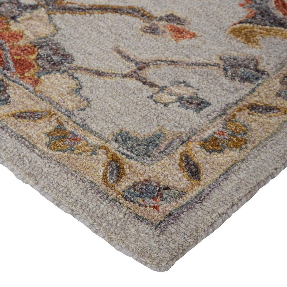 Feizy Fallon Gray and Multicolor 4&#39; x 6&#39; Area Rug, , large