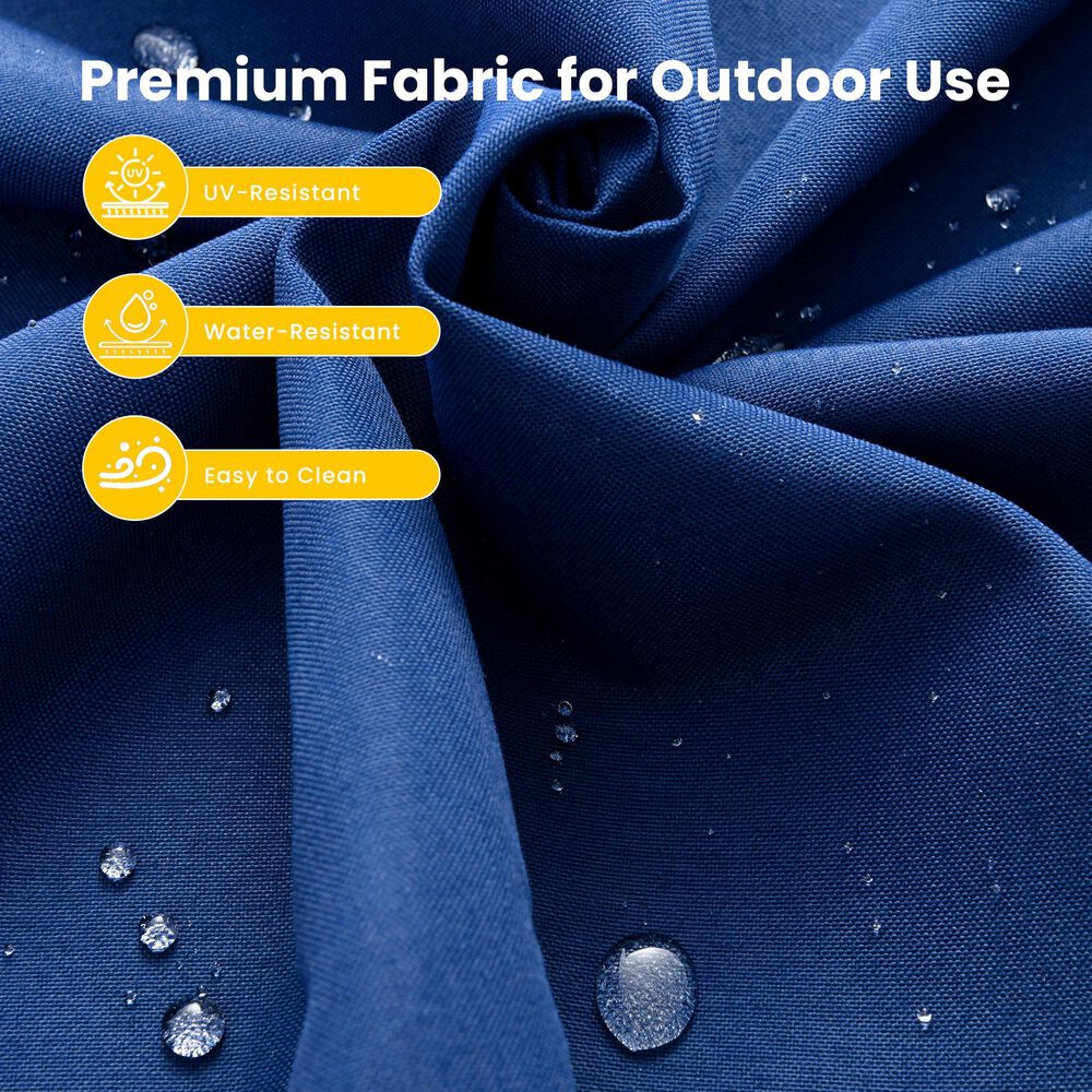 HOMLUX 9-Piece Patio Conversation Set in Navy Blue, , large