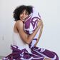 Sunday Citizen Faces 20" Square Throw Pillow in Grape and Lavender, , large