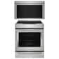 KitchenAid 2-Piece Kitchen Package with 6.4 Cu. Ft. Slide-In 4-Element Electric Range and 1.1 Cu. Ft. Over-The-Range Microwave Oven in Stainless Steel, , large