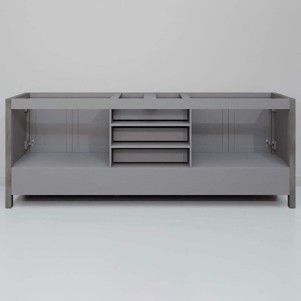 Lexora Home Jacques 80" Double Bathroom Vanity in Distressed Grey with 2 cm White Quartz Top and Rectangular Sinks, , large