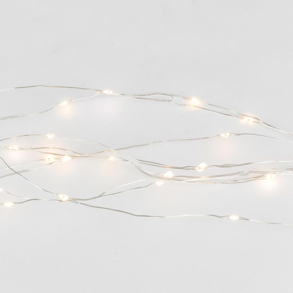 The Gerson Company 6" Twinkle Light Spray in Silver, , large