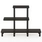 HOMLUX Turn-N-Tube 3-Tier Display Rack in Espresso and Black, , large