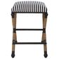 Uttermost Braddock Counter Stool in Navy and Cream, , large