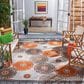 Safavieh Cabana CBN676C 8" x 10" Beige and Orange Indoor/Outdoor Area Performance Rug, , large