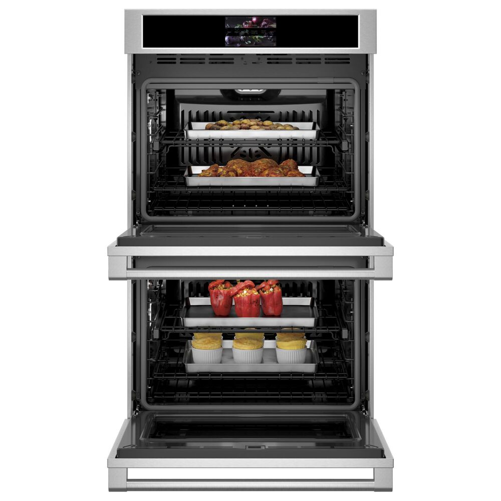Monogram 30&quot; Smart Electric Convection Double Wall Oven Statement - Stainless Steel, , large