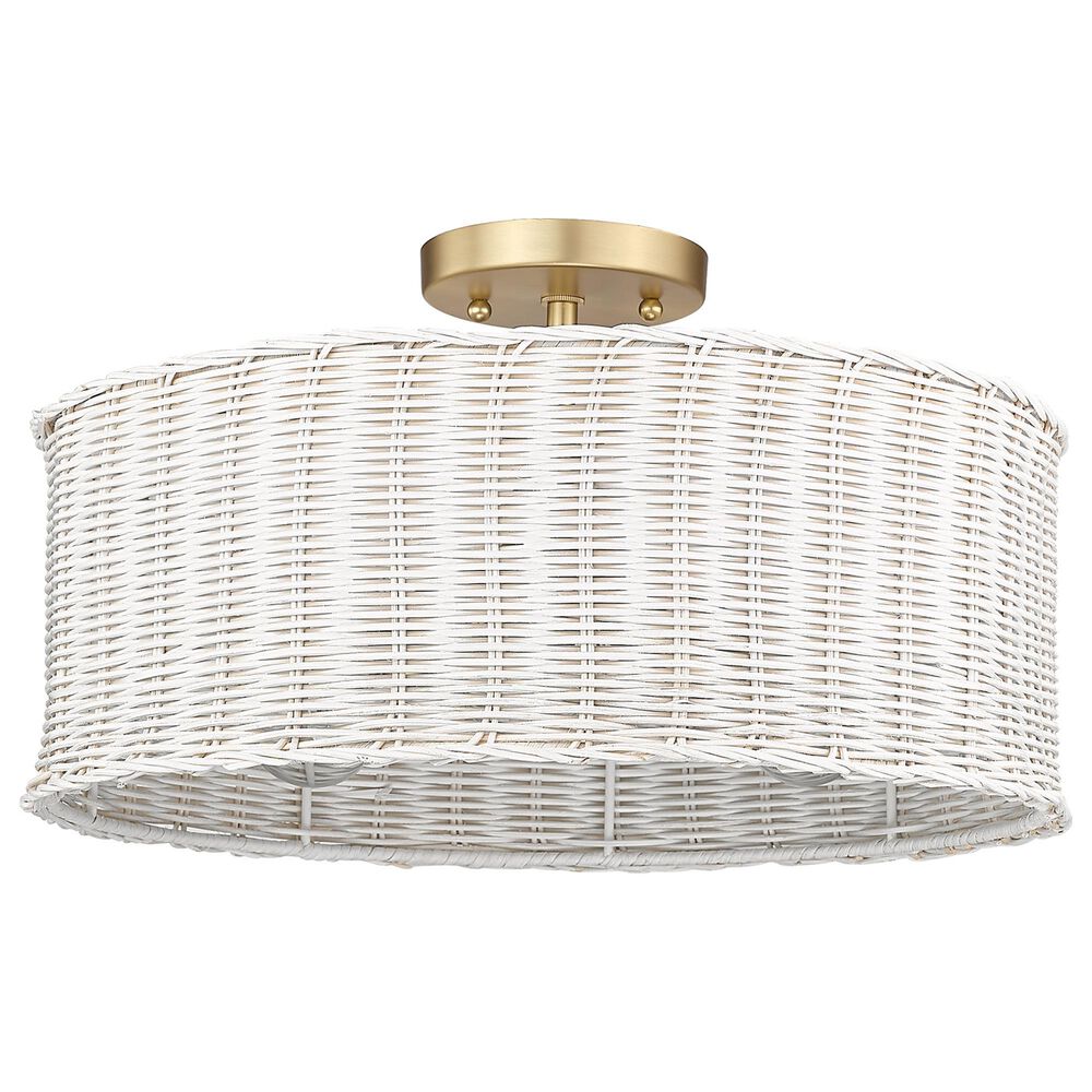Golden Lighting Erma 3-Light Semi-Flush in Brushed Champagne Bronze, , large