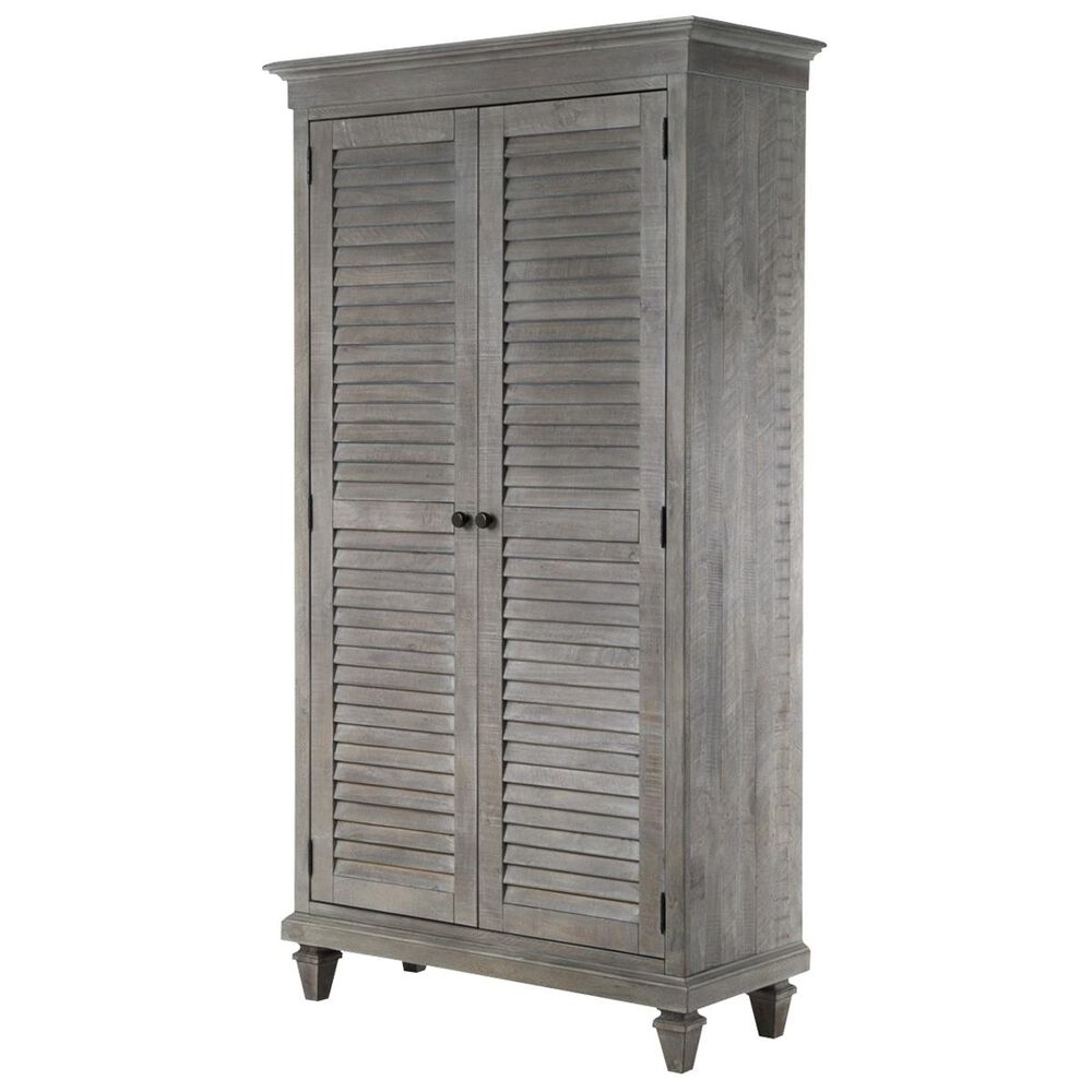 Nicolette Home Lancaster Wardrobe in Dovetail Grey, , large