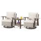 Sunwell Garden 3-Piece Patio Chat Set in Beige, , large
