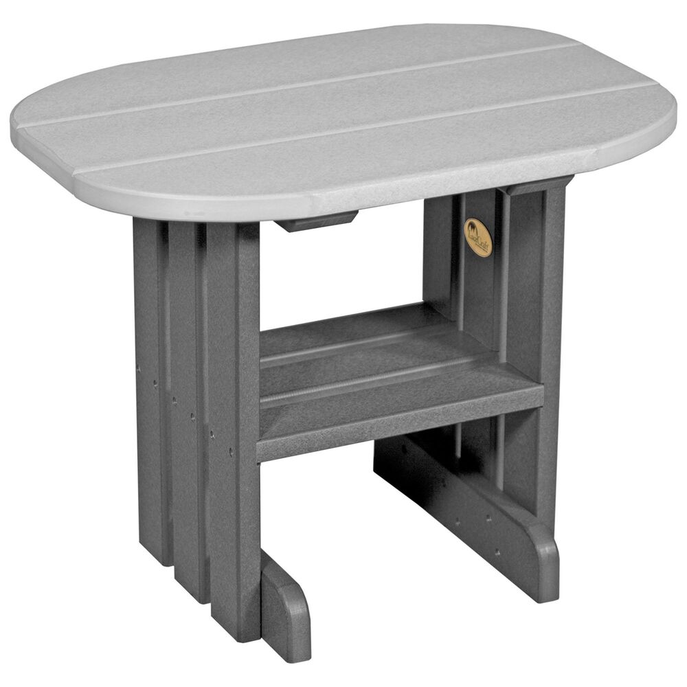 Amish Orchard Poly End Table in Dove Gray and Slate, , large