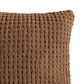 Sunday Citizen Snug Waffle 20" Square Throw Pillow in Chestnut, , large