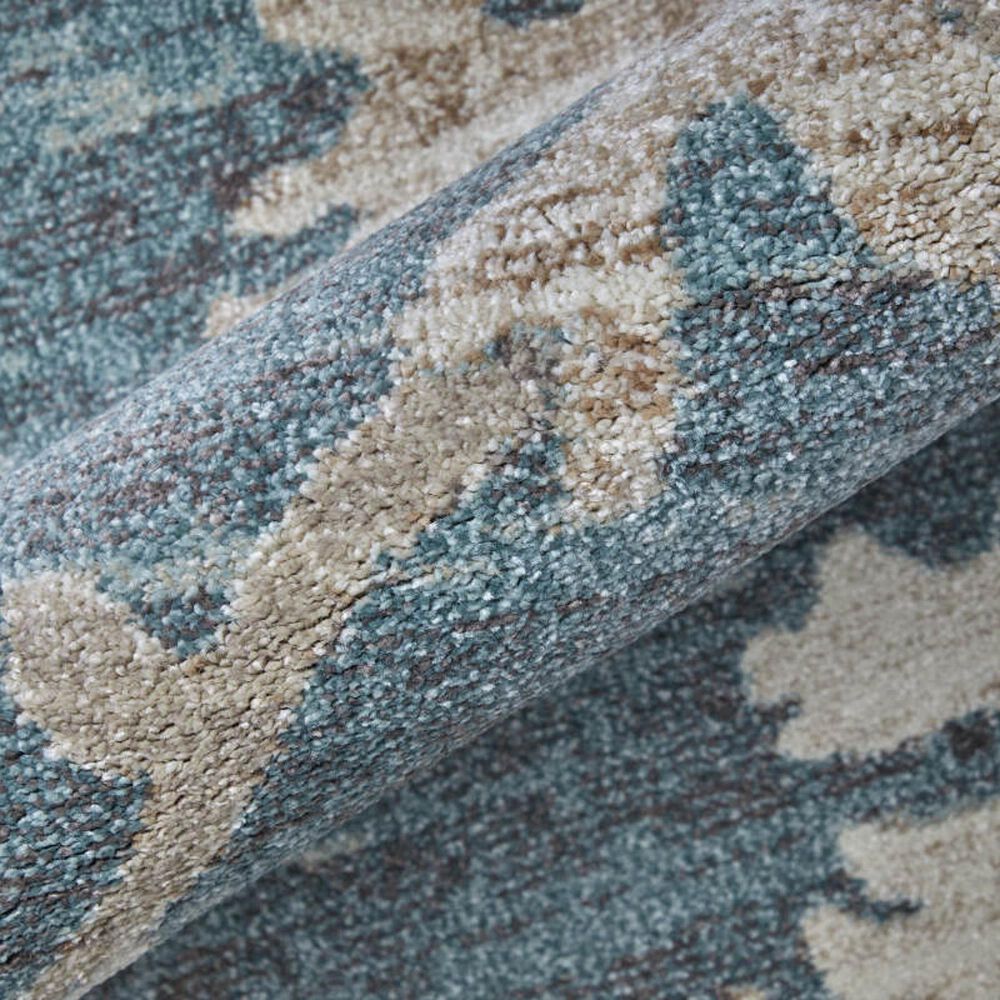 Feizy Dartmouth 39QMF 7&#39;9&quot; x 10&#39; Blue and Multicolor Area Rug, , large