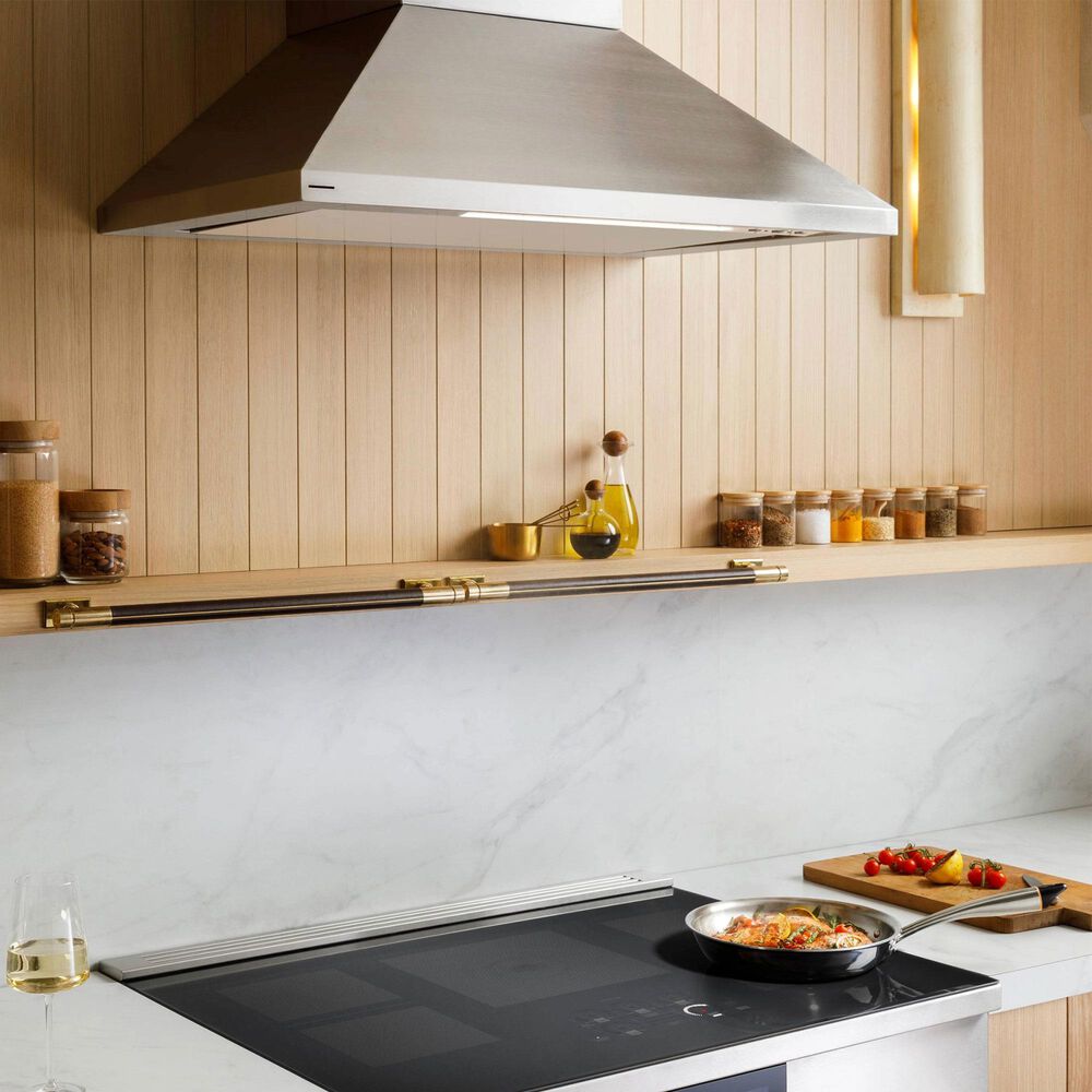 Monogram 48&quot; Island Pyramid Chimney Vent Hood with Air Quality Sensors in Stainless Steel, , large